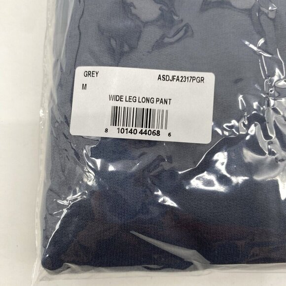 Area Stars Size M Wide Leg Pull On Pant in Grey Elastic Waist Loungewear NWT - Picture 6 of 12